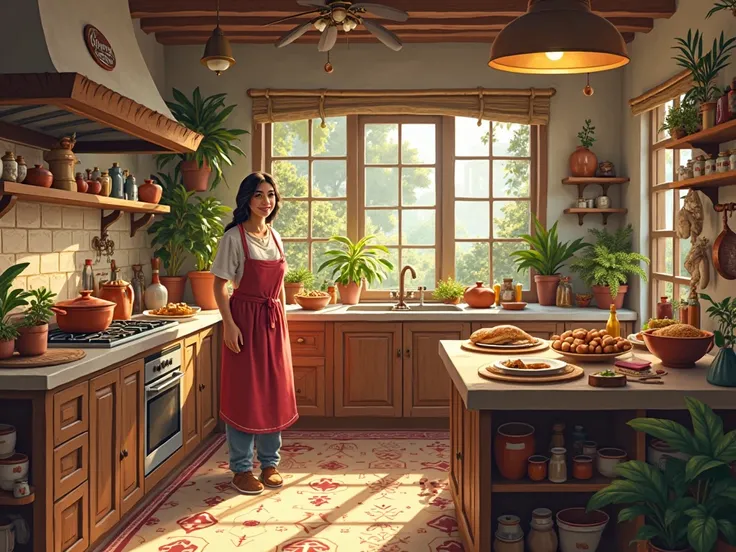 generate image for background for 'sahar kitchen'