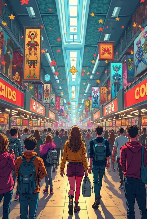 I said like comic con story text narration more images