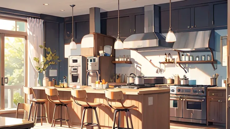 modern and bright kitchen, best quality that looks real