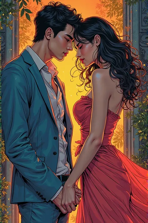 Create manga color with sexy scenes based on story I will give you