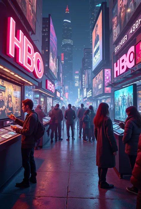 Image for the sale of HBO streaming screens 
