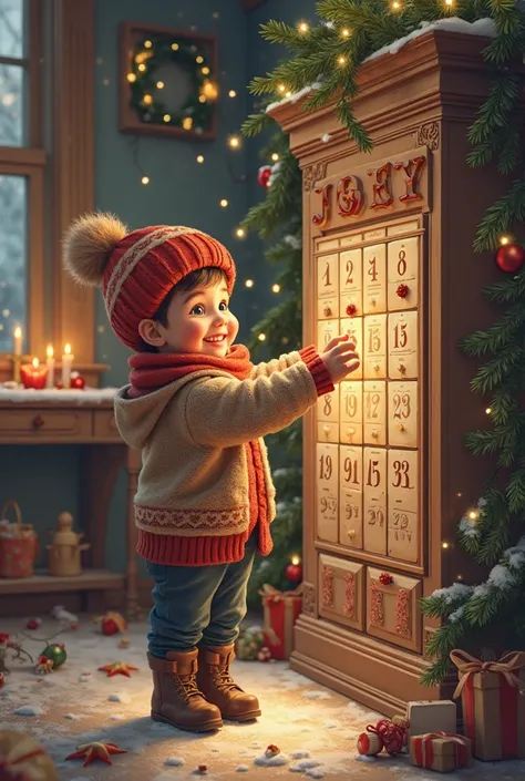 I want this boy to replace the girl in the Advent image