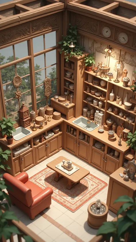 Small Miniature Shops, Dream Shop Designs, Precise Miniature Objects, Fine Decorations and Furnishings, Realistic texture, Arti...