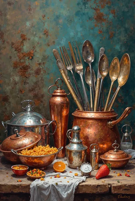 cutlery, pans , Artistic pailas