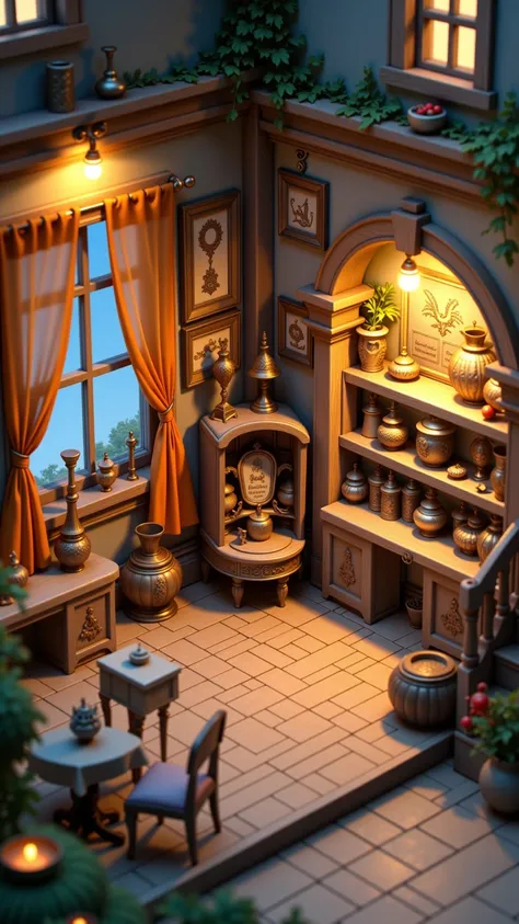 Tiny Miniature Shop, Dream Shop Designs, Precise Miniature Objects, Fine Decorations and Furnishings, realistic texture, Artifi...