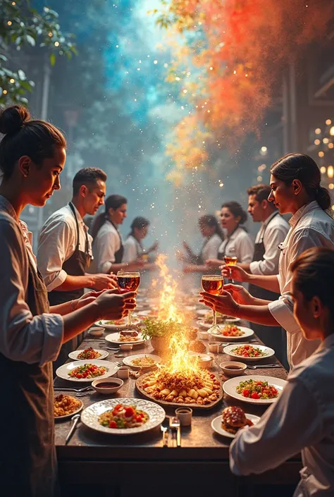 A mixture of music and gastronomy