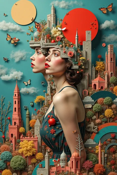 Create a Dadaist collage-style image