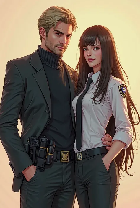You can make a GTA V-like drawing in which Jack Conway is in the back giving a feeling of security to a girl with long hair with...