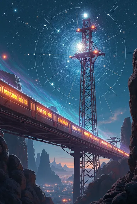 《The energy sentinel of the Stardust Railway》
screen:in the power supply tower of the suspended interstellar railway,2N3904 form...