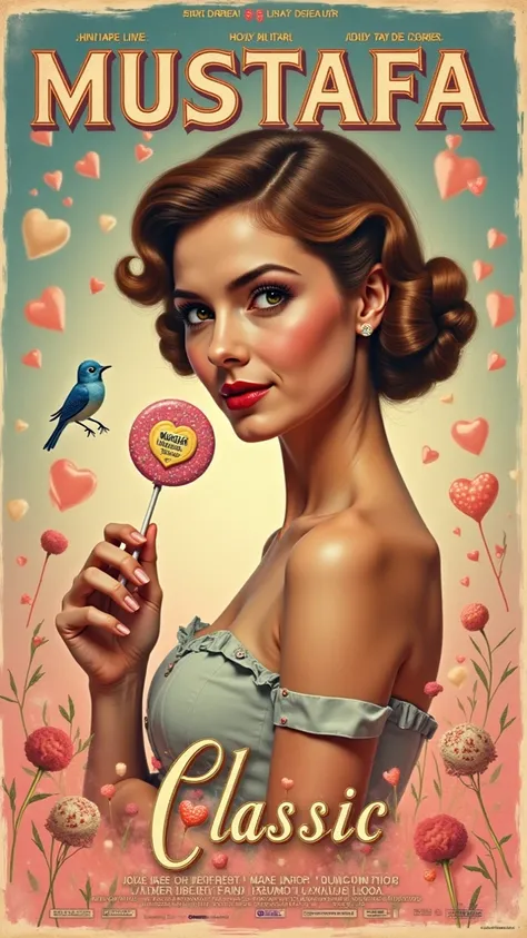 **Vintage 1950s "Lollipop" Movie Poster - "Mustafa Classic" Collection**
*(Ultra High-Resolution Photorealistic Dreamy Style)*...