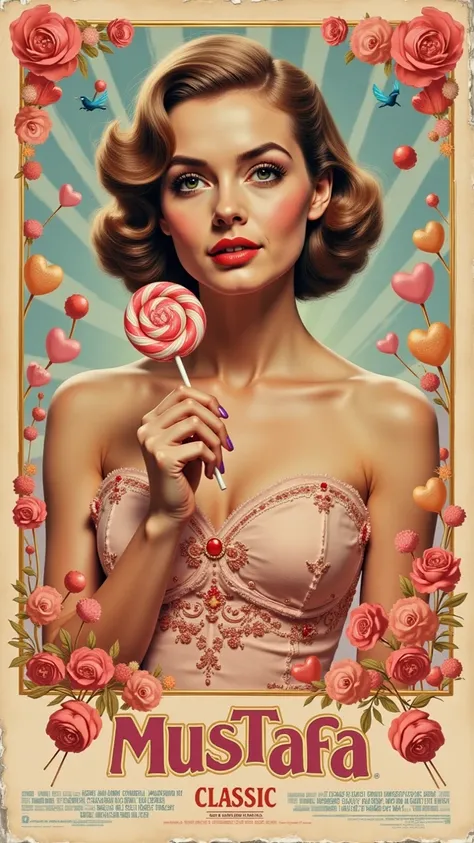 **Vintage 1950s "Lollipop" Movie Poster - "Mustafa Classic" Collection**
*(Ultra High-Resolution Photorealistic Dreamy Style)*...