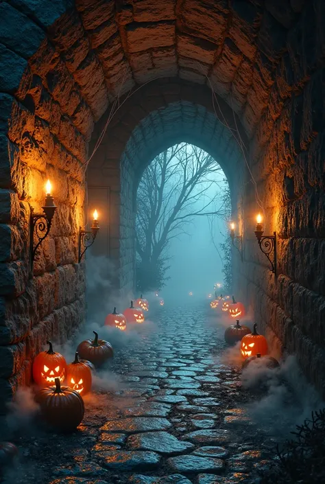 Create a Hallowem tunnel for the entrance to the Hallowem party