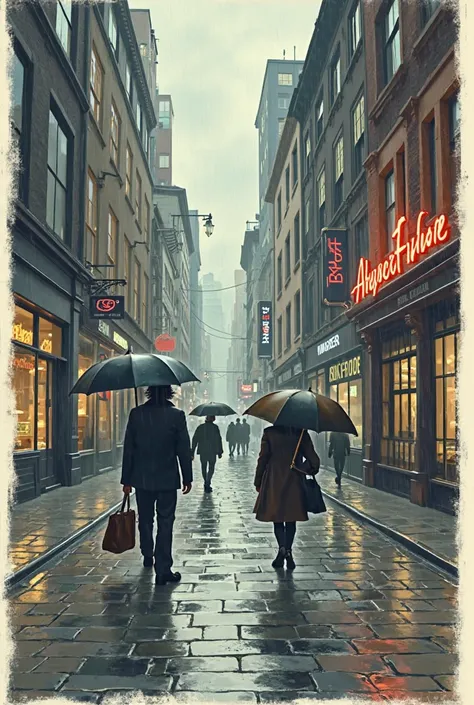 Make me a long comic Title: “ Keynes ianismo: An Economic Adventure”
VIGNETTE 1: (A city with heavy rain and closed businesses)...