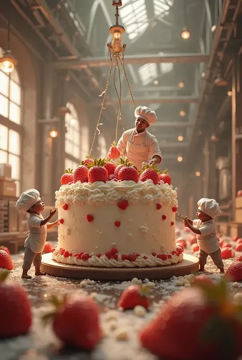 Sure ! Here's a professional cinematic animation of your picture (cake with the small characters) . You can use it in programs s...