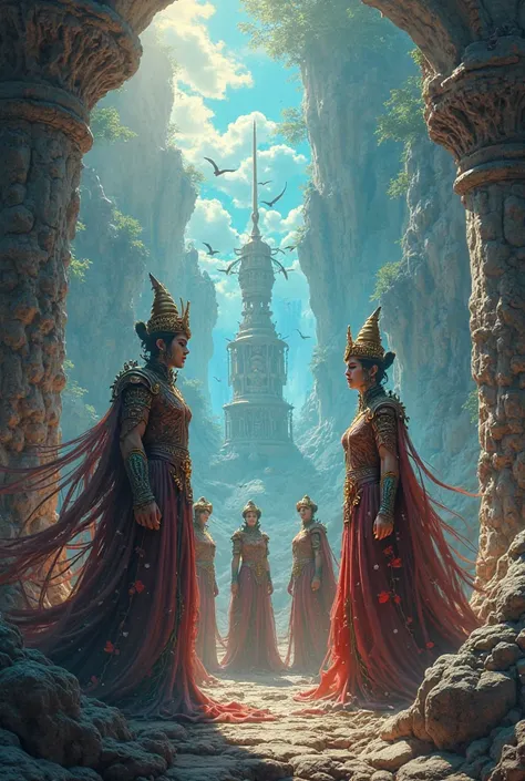 > Create highly detailed digital illustration, ancient style pictures, semi-realistic art, ultra HD dynamic 4K, vertical cinemat...