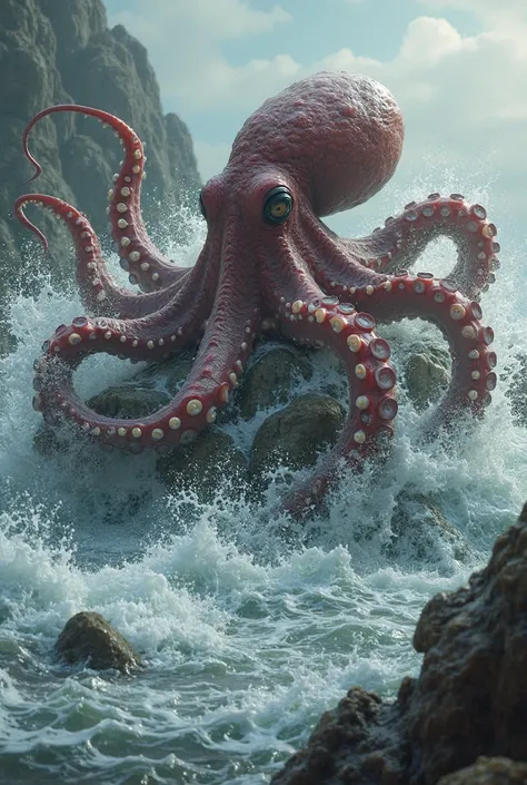 You can create an image of an octopus killing wolves