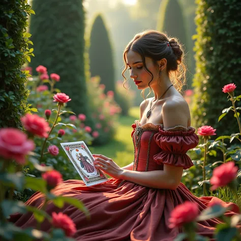 Alice in Wonderland
I'm playing tarot。
young woman
Rose　 
English garden 　
Antique　Tarot

Medieval Europe　live action style　pict...