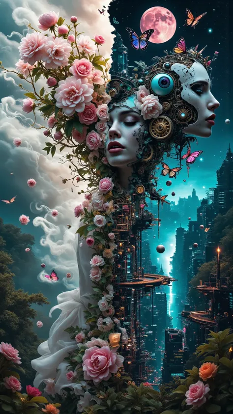 **Title: "Duality of Existence" – A Mustafa Classic Masterpiece**
**Description:**
A breathtaking, hyper-detailed surreal p...