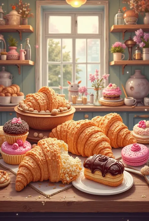 Bakery and pastry poster background