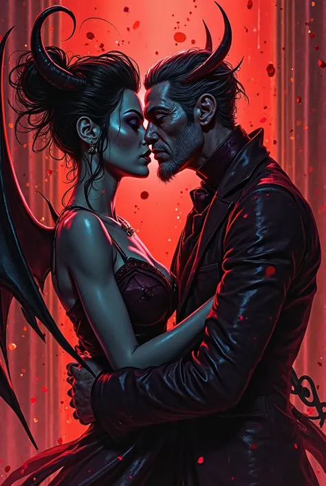 Alator and Lucifer kissing Hazbin Hotel