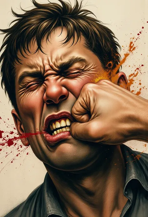 puncf_on_face, Punch in the face, Got punched in the face, POF, in male