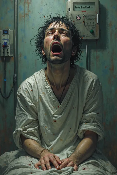 A picture that expresses the phrase ( I thought you were the treatment. Why would the treatment kill me in pain)