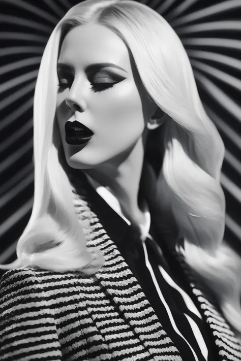Surreal Collage - High Contrast:1.4/weird collage/ Sensual Style /erotic/ Simple Art /「NEXT FUTURE」character black/bunny girl/Su...