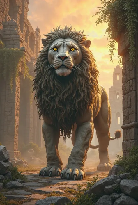Stone and lion hybrid 