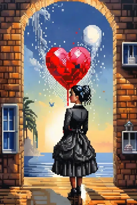 love surrealism art pixel