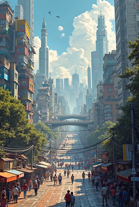 Images of super popular cities, rodovias, favelas, satellites