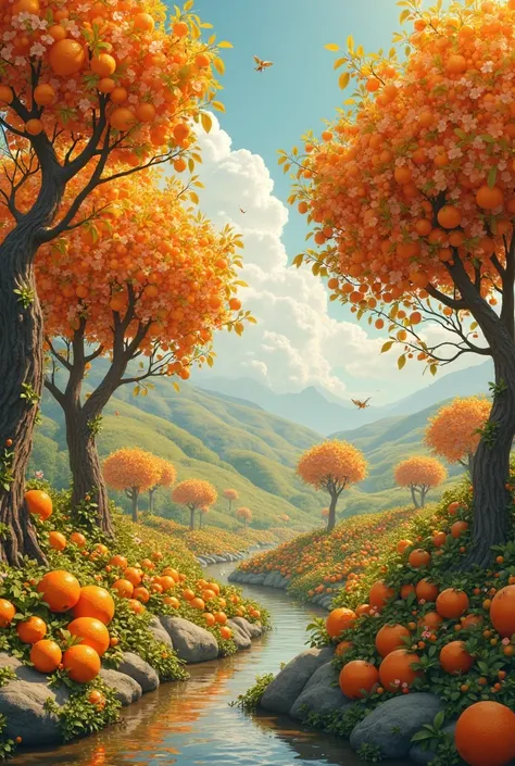 create an orange garden