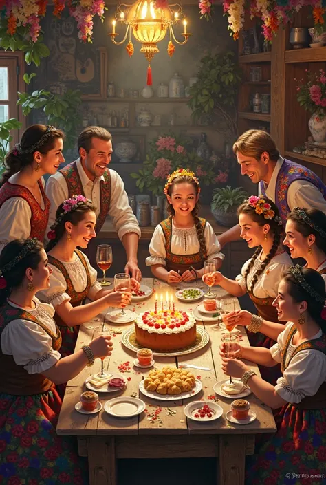 Hungarian style happy birthday