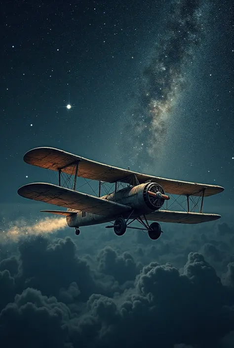 Image of the starry night sky, an old plane, or the first drawing of the elephant in the python.