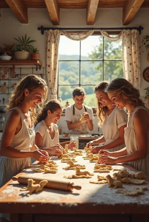 Tourists make biscuits in the shape of horses