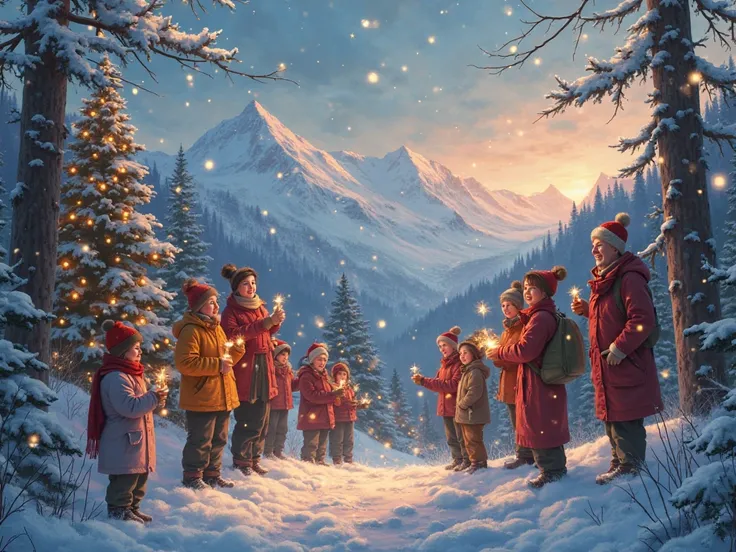happy new year 2026 with christmas and winter day nice nature beautiful place