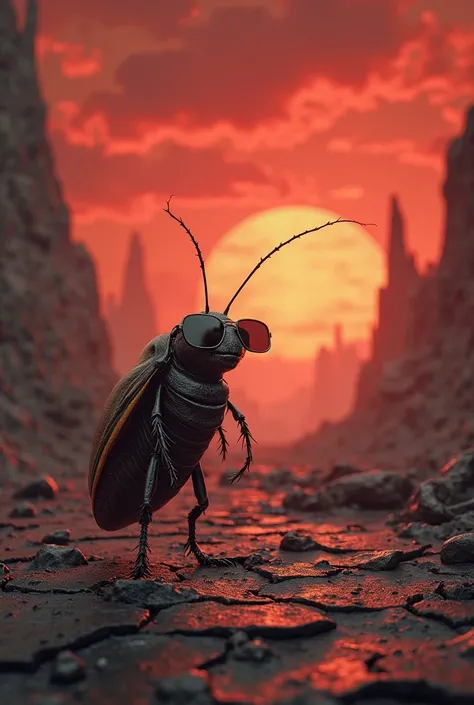 Charred Earth cracking open under a blood-red sky
Giant text: “ SONIC IS LEFT ON EARTH… AFTER THE APOCALYPSE”
A smiling cockro...