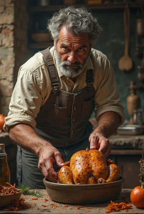 The farmer covets and cooks the chicken