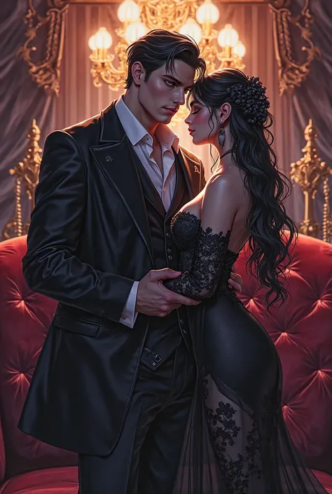Orion Rich Man with a Laciva,  seductive, sadistic, anime-style