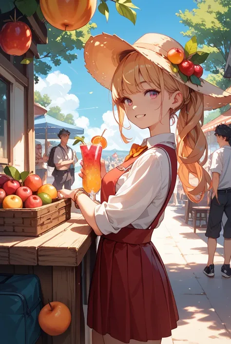 Fruit punch offered at the school festival