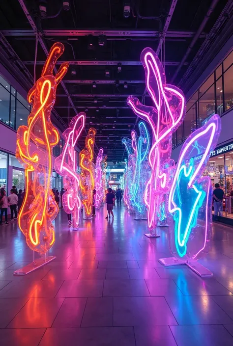 Create creative shapes created with neon led in the area where we sell neon led in the company