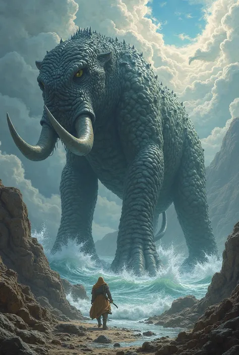 You can draw Behemoth and Leviathan that the Bible says in the book of Job