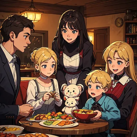 Foreigners family Three people happy Game VALORANT