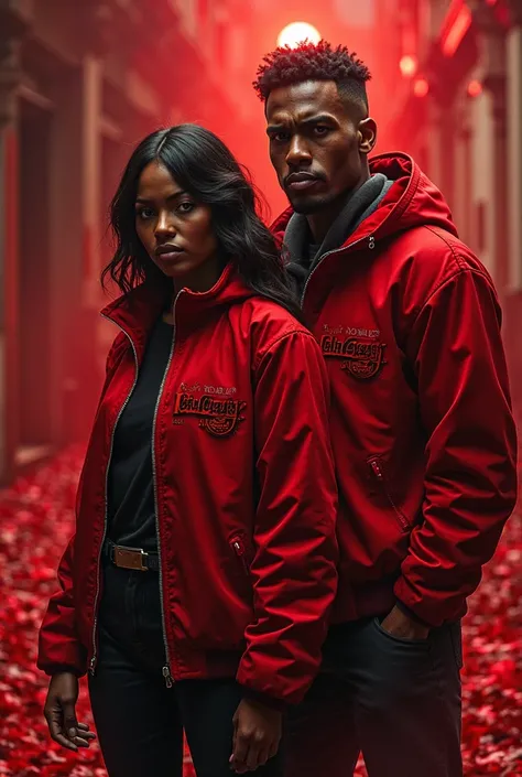 Je veux que la couleur rouge sang au lieu d'orange et je veux aussi le logo de Djezzy sur le gilet de la femme et la veste de l'...
