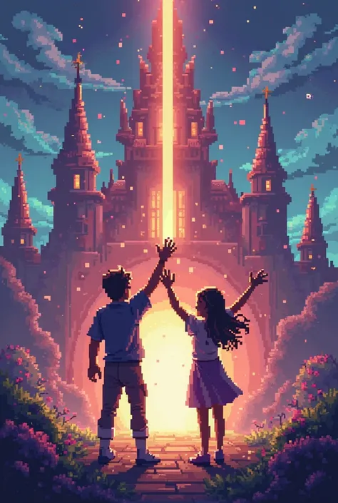 image: The Final Victory (Continuation)
Description: the characters, A man and a woman (OR A BOY AND A GIRL), standing in front ...