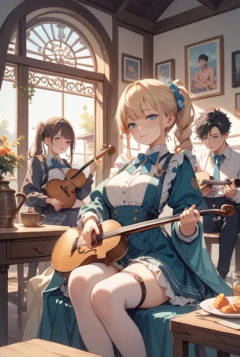 remove a man from the image、Add a woman、fiddle with your fingers、3 women are the same size