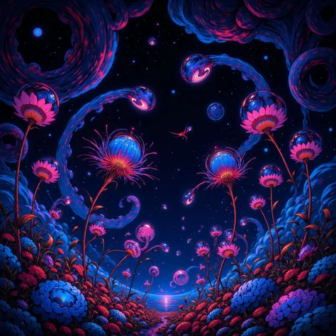 neon color,Astro Blooming