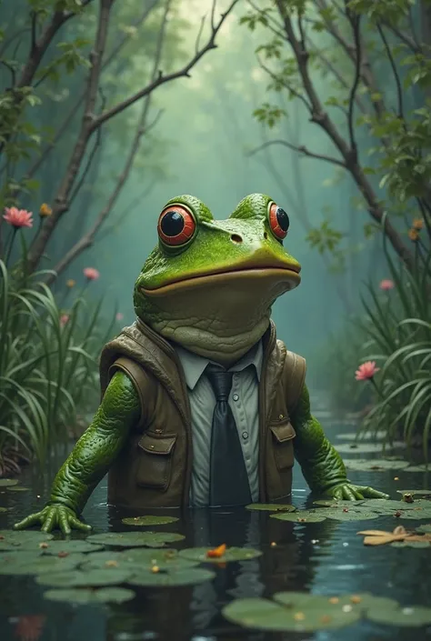 masks of earnest men.
Frog Man Quotes:
“I ask...to be able to ask for blessings. There is no limit to!”
The atmosphere is quie...