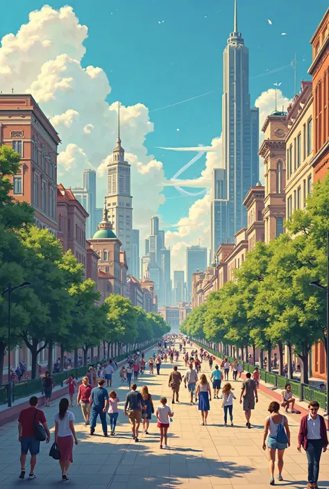 Create 10 photos of different Ukrainian cities, that could exist in 2025, if the Communist Revolution hadn't happened in the Rus...