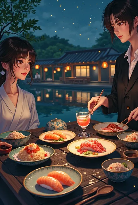 call of the night anime name replace by the word sushi in japanese