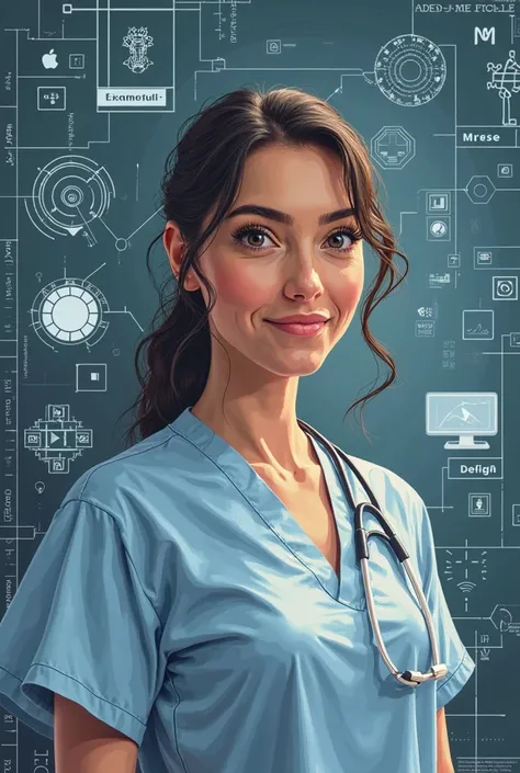 make an AI career poster. make your “future me” poster with your name (Esmeralda). a dream job (labor and delivery nurse), 2-3 s...